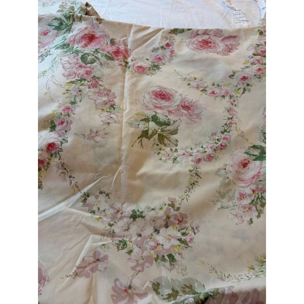 Vintage Springmaid Bill Blass Windermere Collection Queen Sheet Set Floral 3 Pc